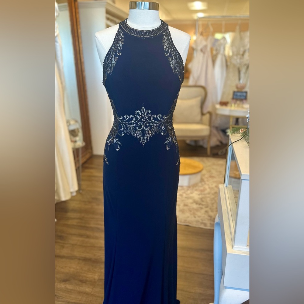 Sexy Navy, Madeline Gardner Evening Gown
